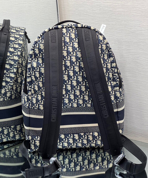 Christian Dior Diortravel Backpack Dark Blue